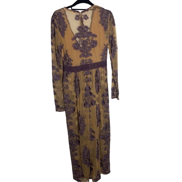 For Love & Lemons Temecula Maxi Dress Large Purple - Picture 5 of 5